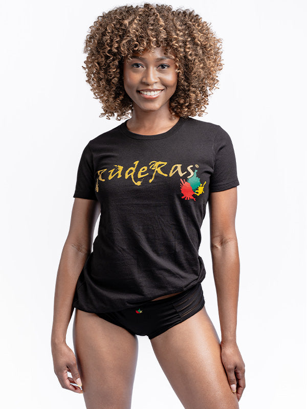 Ruderas classic script logo tee