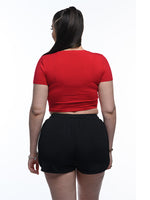 Load image into Gallery viewer, RudeRas Classic Logo Crop Tee
