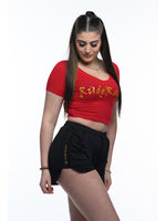 Load image into Gallery viewer, RudeRas Classic Logo Crop Tee
