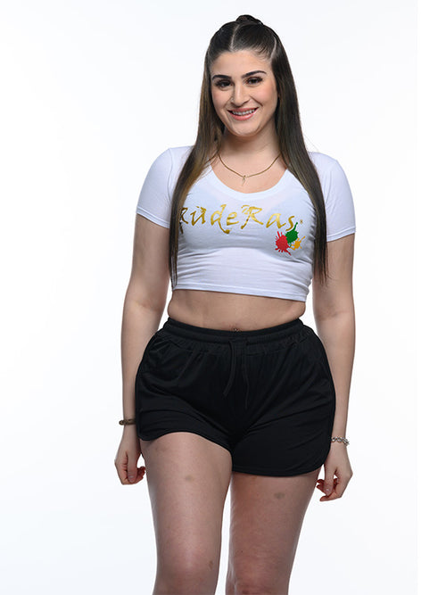 RudeRas Classic Logo Crop Tee